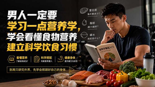 付费文章：男人一定要学习一点营养学，学会看懂食物营养建立科学饮食习惯