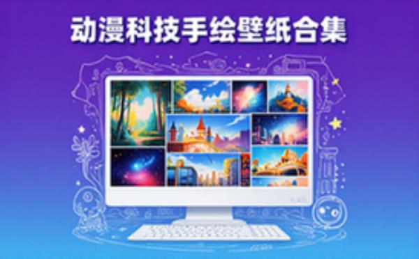 动漫壁纸合集-适用于电脑用户-科技卡通手绘素描素材包