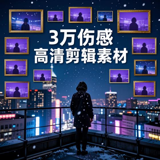 伤感高清剪辑视频素材-创作者-3万海量-剪辑可用-视频形式