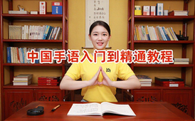 中国手语培训教程系统学习课程入门到精通教学资料