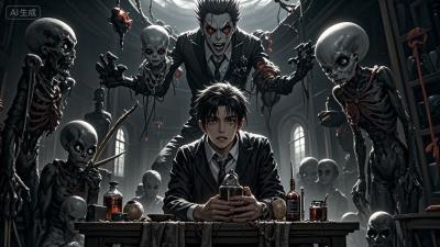 半夜独坐看电视，突然窗帘从外卷上窗