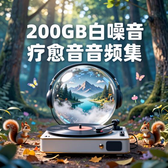 白噪音音效合集-减压助眠者适用-治愈催眠-附直播间素材-音频资料