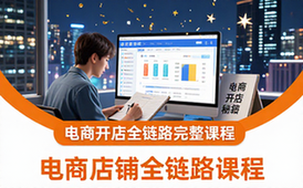 电商店铺全链路课程-电商从业者-完整内容-开店投流选品-视频资料