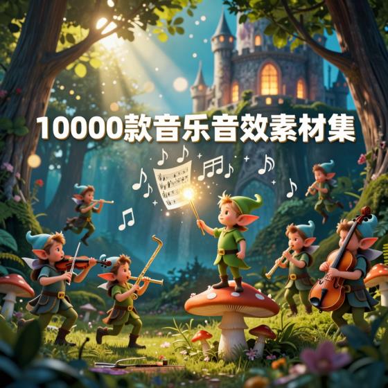 背景音乐音效素材10000款合集-创作者-分类清晰可多软件导入-资料包