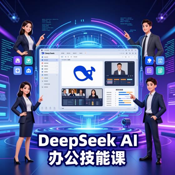 DeepSeekAI办公全技能资料适合职场人含多模块功能视频课程