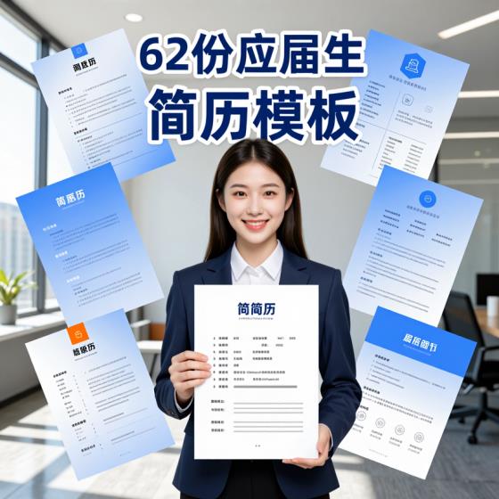 应届生各专业简历模板62份Word资料求职必备