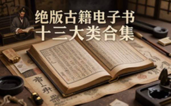 珍贵绝版古籍电子书合集-古籍爱好者-涵盖十三大类经典文献