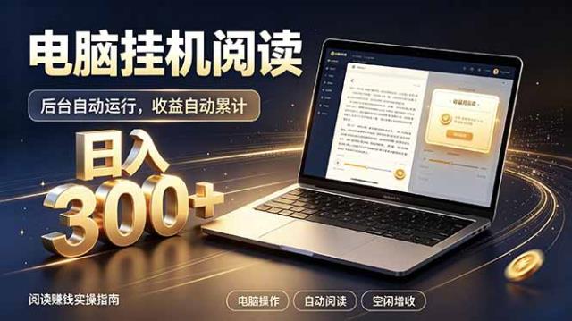 看小说也有收益？自动化流程，轻松日入300