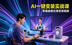 AI一键变装实战课-零基础适用-视频教程助做丝滑变装视频
