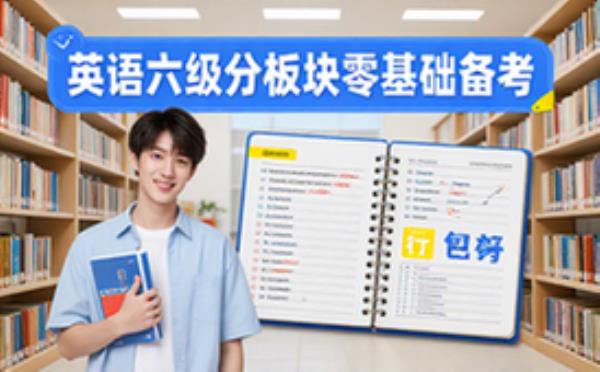 英语六级备考课程-学生适用-分板块训练-零基础通关-视频课