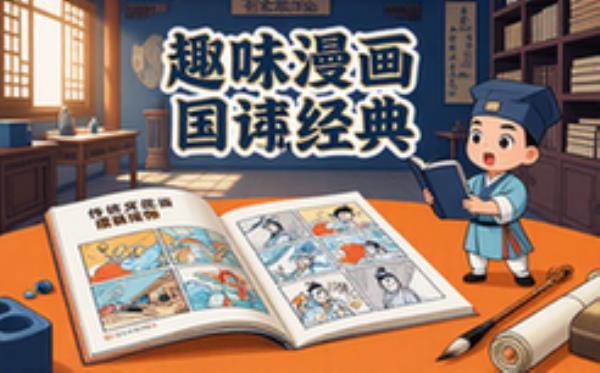 传统文化漫画读物-学生适用-趣味解读国学经典-电子版资料