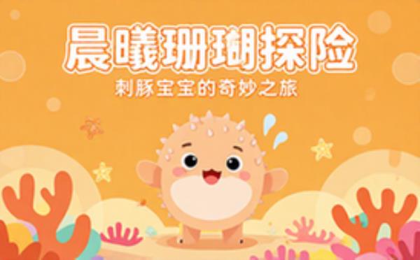 刺豚宝宝珊瑚礁晨曦探险记