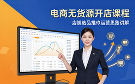 电商无货源开店课程-新手适用-含选品推广运营思路-视频资料