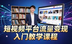 短视频流量变现入门教学课程-新手适用-简单操作-视频资料