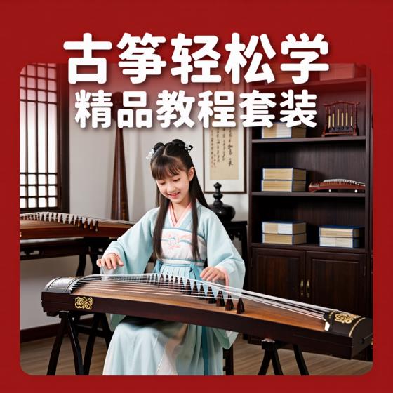 古筝轻松学精品教程套装-音乐爱好者-系统教学-视频资料