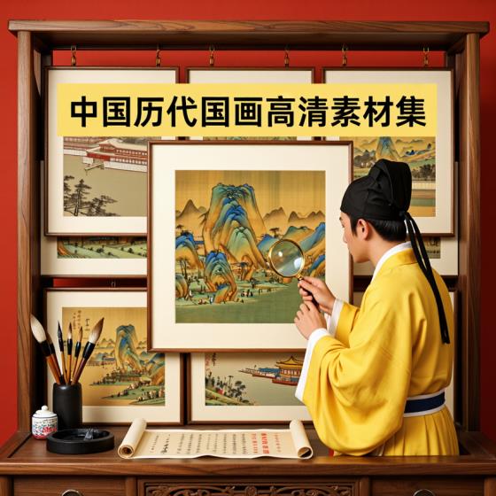 中国历代经典国画名画高清素材大全集-绘画爱好者-图片资源