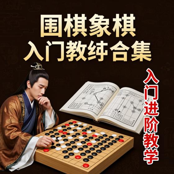 围棋象棋教学新手适用棋路布局攻防技巧综合教程合集