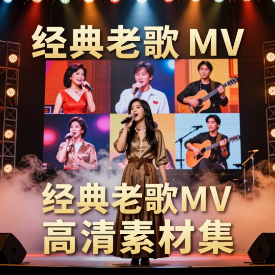 经典老歌MV素材全集-音乐号创作者-高清怀旧剪辑必备