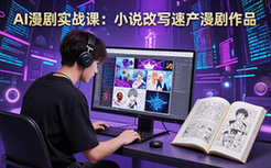 AI漫剧实战课二期-创作者-小说改写速产漫剧作品-课程
