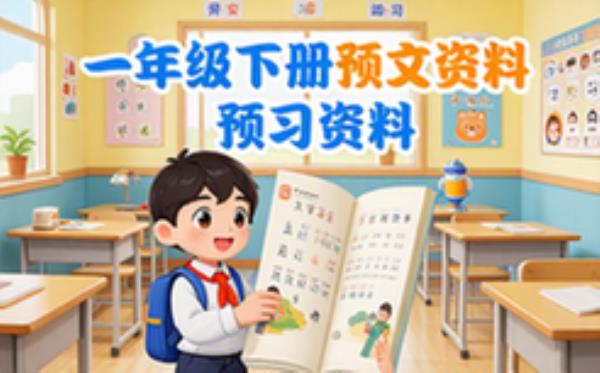 一年级下册语文预习资料-小学生适用-基础知识点整理版