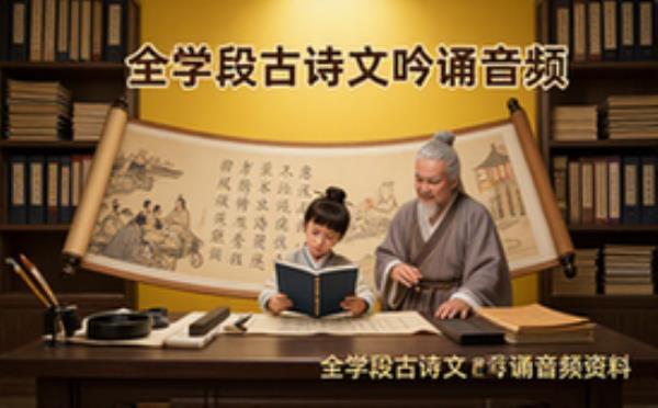 全学段古诗文吟诵音频素材-学生适用-全学段覆盖