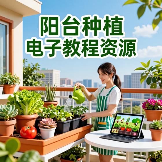 阳台种植教程-家庭园艺适用-实用种植技术免费视频素材