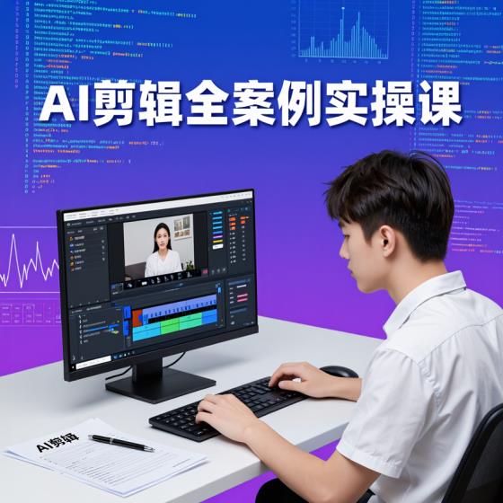 AI剪辑实操课-剪辑爱好者-全案例教程-多工具实战视频资料