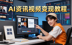 AI短视频矩阵变现教程-资讯平台从业者-批量生成教程资料