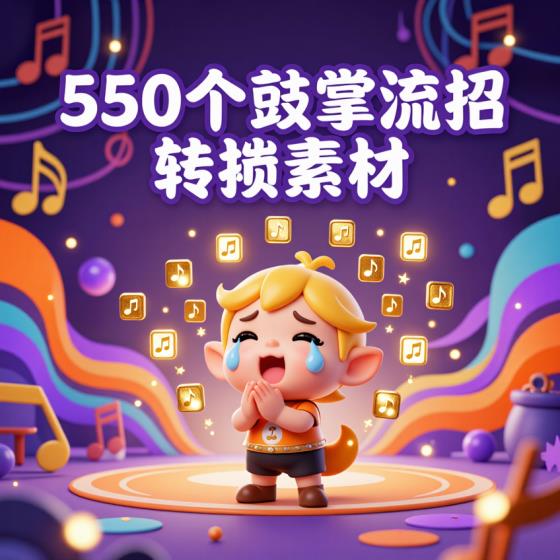 鼓掌流泪音乐转场素材550个-视频创作者-音效转场-素材包