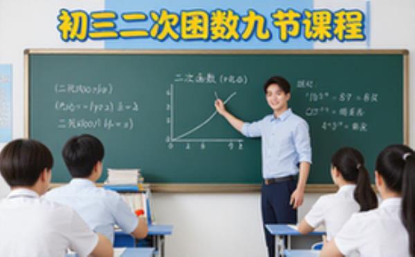 初三二次函数系统课程-初中生-拆解难点攻克考点-九节课