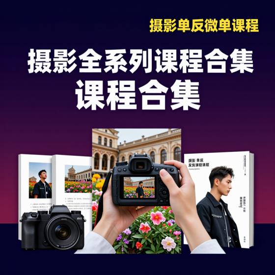 摄影单反微单课程合集-大神小白适用-全系列课程资料