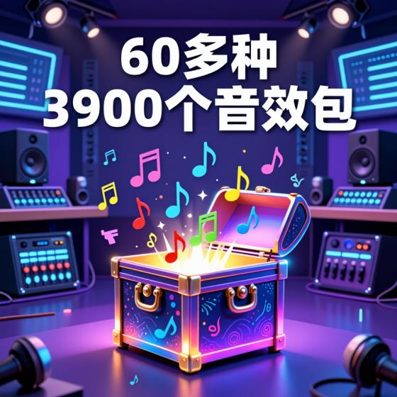 宝藏音效素材包-剪辑师适用-60多种分类3900个全中文高品质