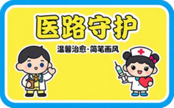 医生护士漫画核心统一设定温馨治愈简笔画风