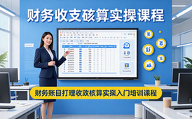财务账目打理实操入门培训课程-财务新手-收支核算-视频课