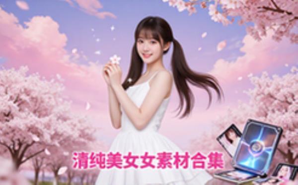 清纯美少女主题素材合集-适设计人群-图片视频资源
