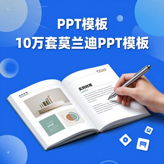PPT模板100000套含莫兰迪风适用办公人群高端大气资料包