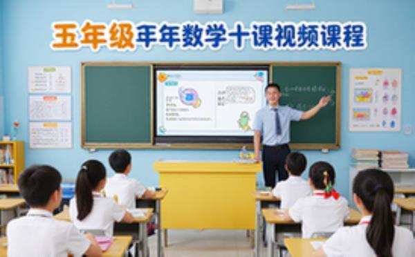 五年级数学王昆仑全套十课完整完结视频课程