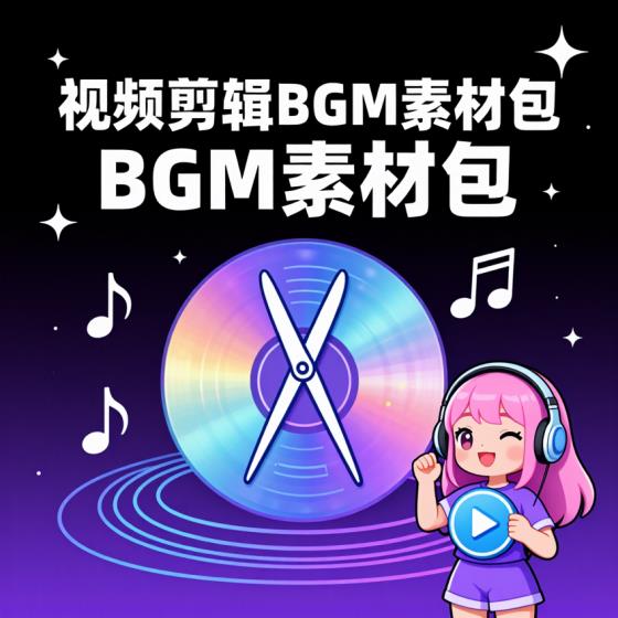 视频剪辑BGM音频素材包合集-创作者适用-海量音效-资料包