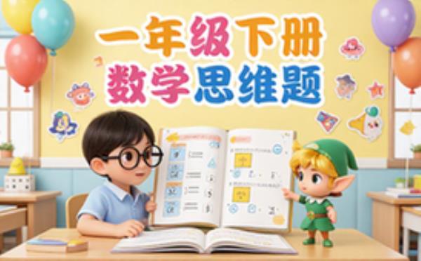 一年级下册数学八大思维应用题-适合孩童-锻炼逻辑思维-电子资料