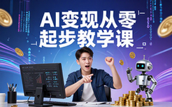 AI变现底层逻辑教学课程-新手适用-赚钱思路讲解视频课