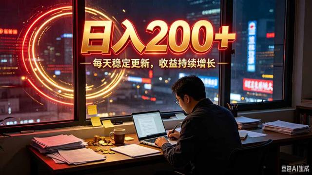 番茄达人变现新玩法，全自动运行 每日300