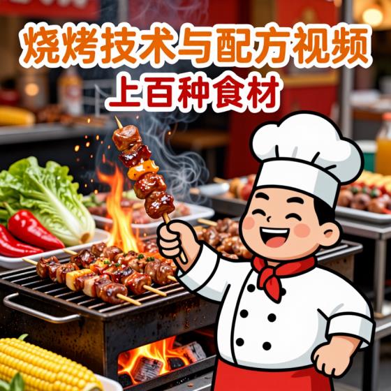 烧烤技术配方电子资源-餐饮从业者-含上百种食材附视频
