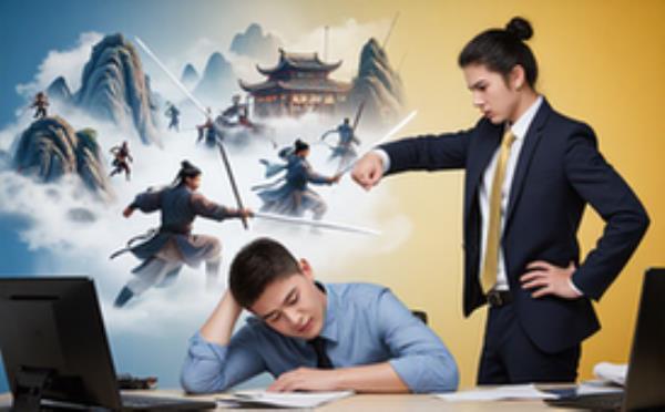 上班摸鱼武侠幻想资料：适合上班族解压文字素材