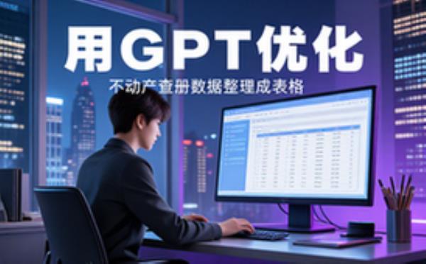 GPT不动产查册数据整理成表格适用数据处理人员资料包