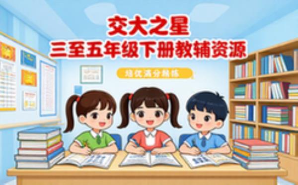 交大之星三至五年级下册教辅培优满分精练电子资源