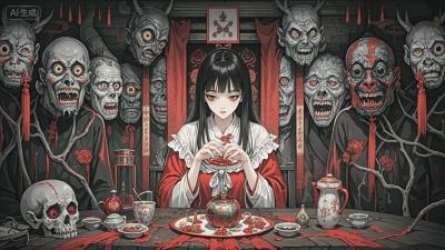 半夜同床惊现白裙女鬼，宿舍后山埋骨灰，诡异事件接连发生
