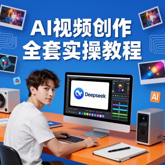 AI视频创作班全套实操教程-创作者-Deepseek等多工具特效调色