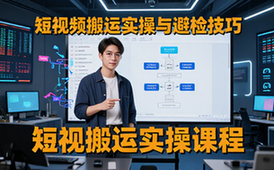 短视频搬运实操课程-新手适用-含流程与避检技巧-视频资料
