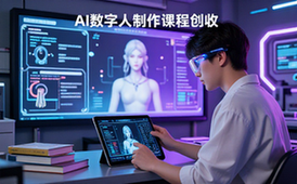 AI数字人制作课程-创作者-虚拟人像打造-助创收-线上课