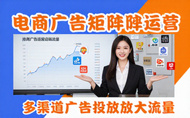 电商广告矩阵运营课程-电商从业者-多渠道投放讲解-放大流量-视频课